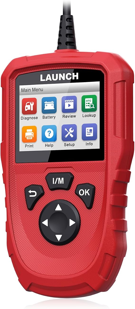 LAUNCH OBD2 Scanner Diagnostic Scan Tool, Millennium OBD Check Engine Code Reader, One-Click to Check I/M Readiness, Battery Voltage Test, DTC Lookup, Lifetime Update, for All Vehicles After 1996