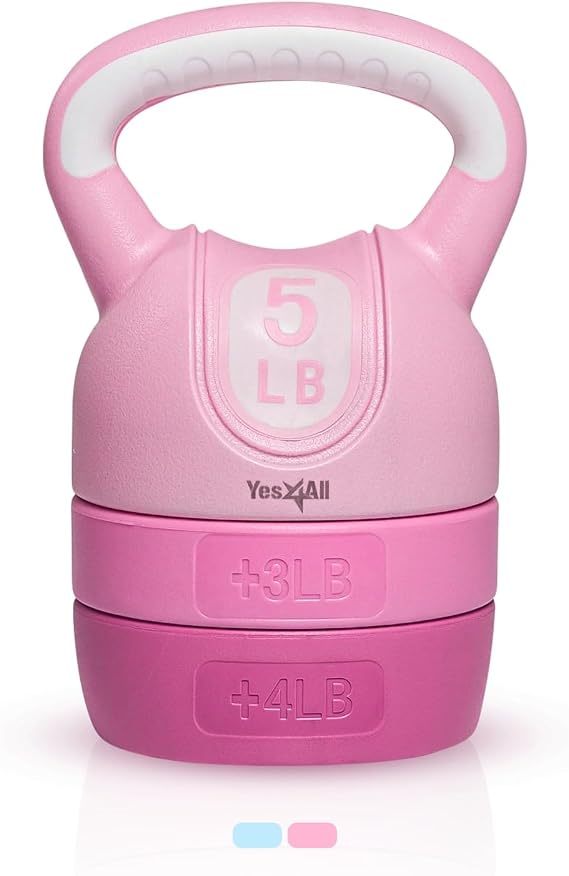Yes4All Kettlebell Sets - Adjustable Kettlebell Set for Strength Training - Kettlebells Adjustable Weight for Versatile Workouts