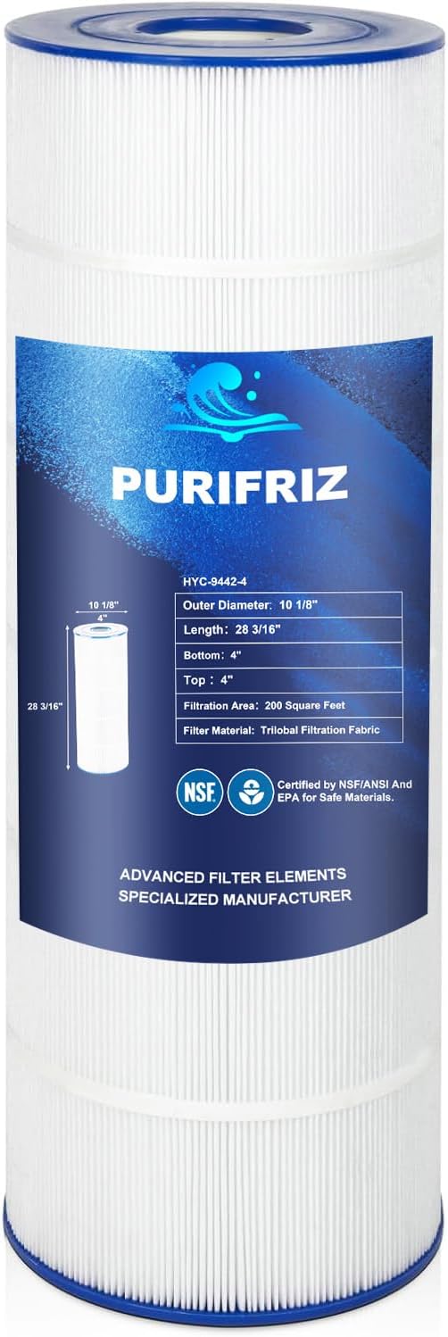 Pool Filter Cartridge Compatible with Hayward SwimClear C200S | CX200XRE, CS200E, Pleatco PA200S, Unicel C-9442, Filbur FC-1267, 28-3/16" x 10-1/8", 200 Sq Ft, 1 Pack