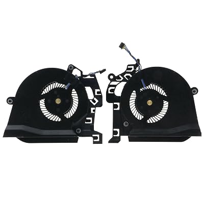 Replacement New Laptop CPU and GPU Cooling Fan for HP Studio ZBook 15 G5 ZBook 15 G6 Series L30894-001 L30895-001 L28713-001 L28712-001 NS85C01-17J04 NS85C01-17J03 DC5V 0.5A Fan