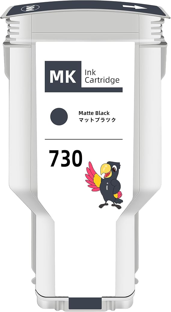 730 Matte Black Ink Cartridge 300ML P2V71A: Designjet 730 Ink Cartridges Replacement for HP Designjet T1600 T1700 T2600 Printers, Plotter Ink Cartridges 730