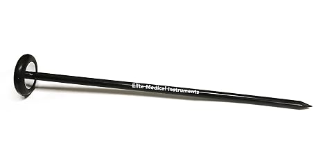 EMI Deluxe Queen Square Neurological Reflex Hammer (EIH-781 Black) with Pointed tip for Superficial responses