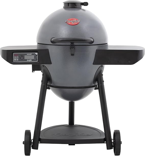 Char-Griller AKORN Auto-Kamado Smart Charcoal BBQ Grill & Smoker, Grey, Extra Large