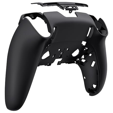 eXtremeRate Custom Back Plate Bottom Shell Compatible with ps5 Edge Controller, Black DIY Replacement Back Shell Cover Compatible with ps5 Edge Controller