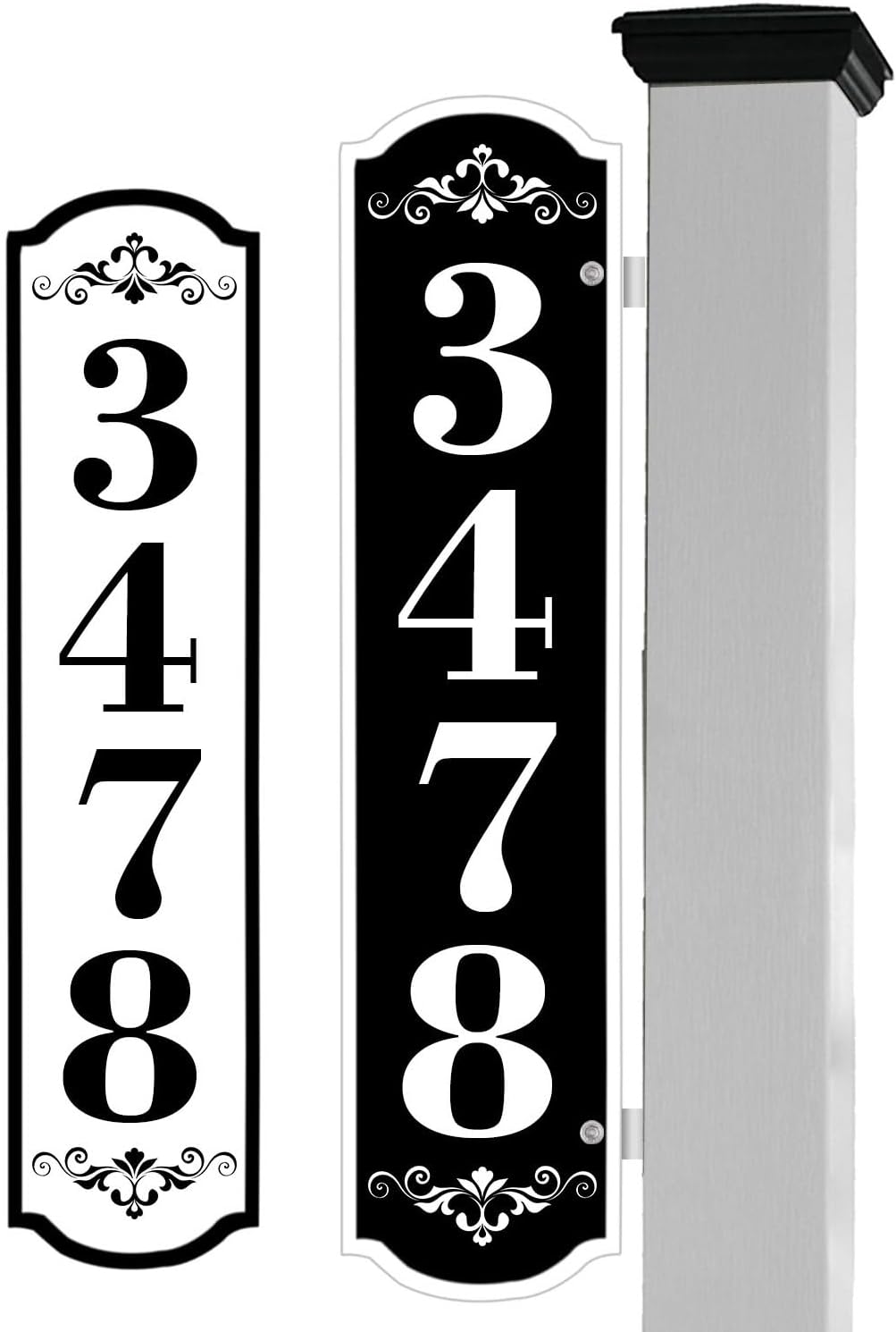 Address Signs for Houses,Personalized Mailbox Numbers Reflective,House Number Sign For Mailbox, IndoorOutdoor Use, House Address Plaque,Custom Address Sign