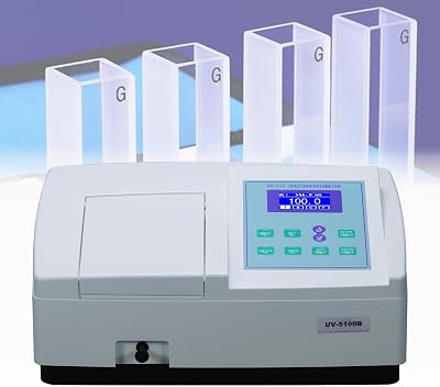UV-5100B UVVIS Spectrophotometer Ultraviolet Visible Spectrophotometer 190-1000nm Wavelength Range 2nm Bandwidth with PC Scanning Software