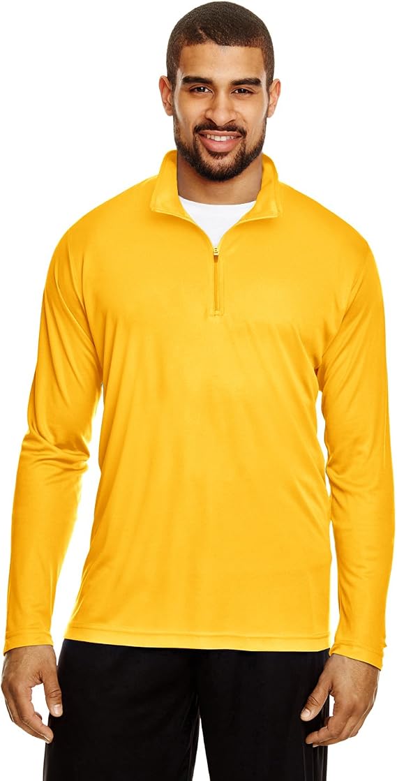 Team 365 Men's Zone Performance Quarter-Zip 2XL SP ATHLETIC GOLD