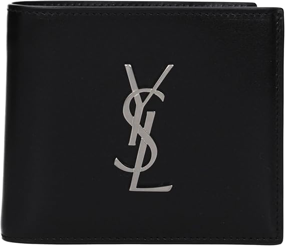 Folded Wallet in Black by Saint Laurent