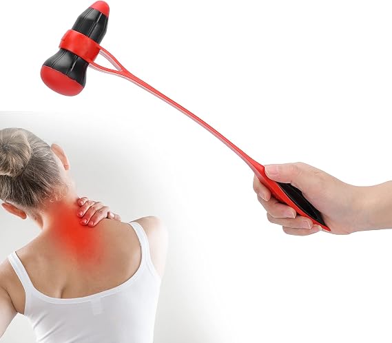 Massager Hammer, Manual Back Massagers Silicone Hammer Stick Body Stress Reliever Massage Hammer Elastically Bendable Massager Muscles Manual Massage Massagers Corrector Tool Manual Spinal Massager