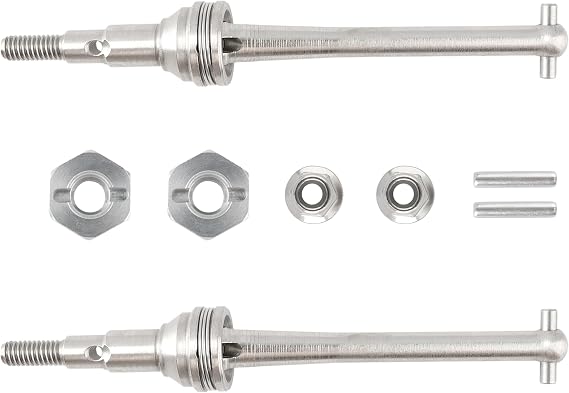 RC CAR 16410 Metal Front Universal Drive Shafts Accessories Spare Parts for H16GT H16DR H16BM H16 H16P H16E 16208 16209 16210 16207 JC16EP HP161S H17 1:16 Brushless RC Monster Trucks Vehicle