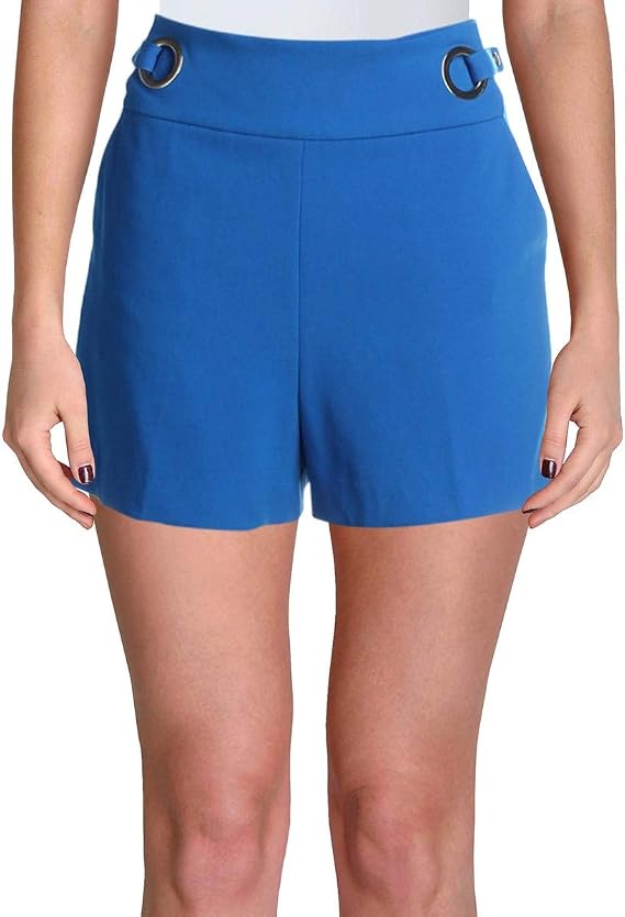 GUESS by Marciano Womens Angulla High-Rise Grommet Dress Shorts Blue S