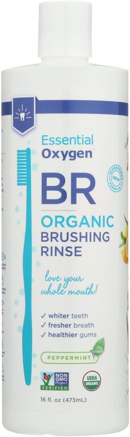 ESSENTIAL OXYGEN BRUSHING RINSE,OG2,PPRMNT, 16 Fl Oz pack 3