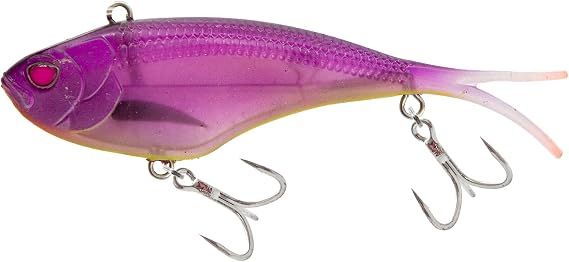 Nomad Design Vertrex Max 4-1/3" (110mm, 3/4oz) Soft Vibe Fishing Lure, Maximum Slow-Speed Vibration with Compact Body & BKK Hooks, Ideal for Striped Bass & Snook