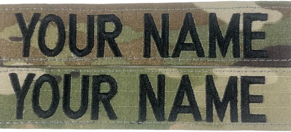 2 Pieces Custom Multicam OCP Name Tapes (Sew on or with Hook Fastener)