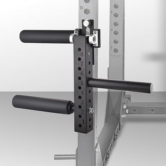 Leg Extender Insert for Rack, Height-Adjustable Leg Extender Attachment for Squat Stand, Home Training Device for Leg Training at Home
