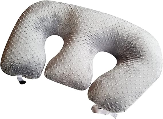 Multifunctional Nursing Pillow for Twins - Ergonomic Support & Original Security Fence to Baby' Safety,Breast Feeding Pillows for Pregnant Women,Multifunctional Baby Feeding Pillow for Twins(Gray)