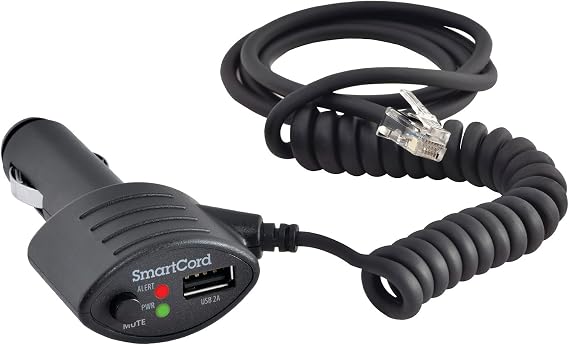 Escort Cobra Official SmartCord USB, Half Straight Half Coiled Cord