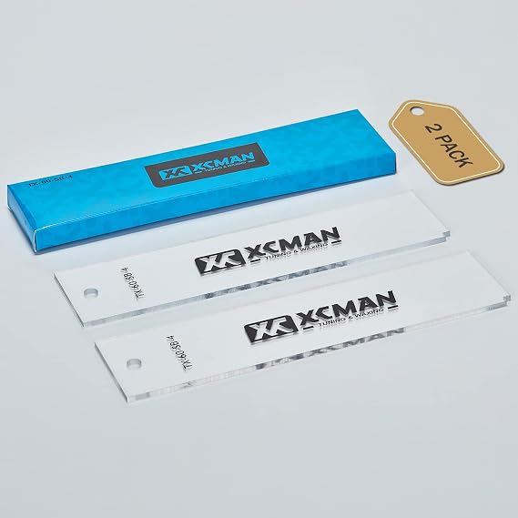 XCMAN Alpine Ski Freeride & Snowboard Base Wax Plastic Scraper 2pcs