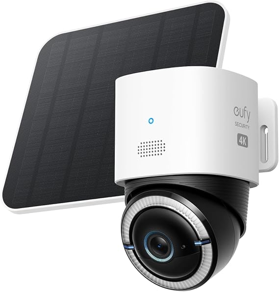 eufy Security 4G LTE Cam S330, 4K Cellular Solar Security Cameras Outdoor