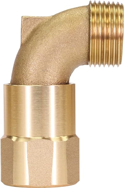Swivel Elbow for Quick Coupling, Brass, 1"