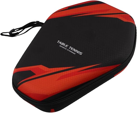 Besttoolifes Table Tennis Racket Bag, EVA Hard Shell Table Tennis Paddle Box Case Storage Bag, Waterproof Hard Case For Table Tennis Bat For 2 Table Tennis Rackets And Balls(PB005-A model)