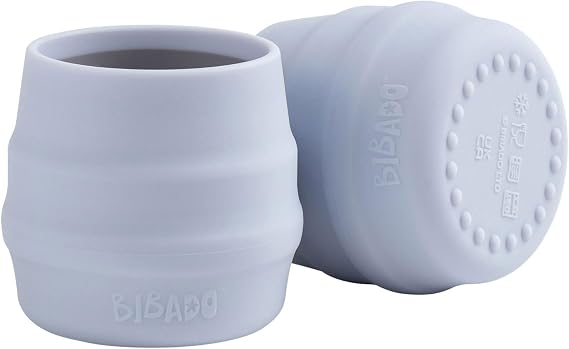 BIBaDO Baby Weaning Essentials Set Open Training Silicone Cups