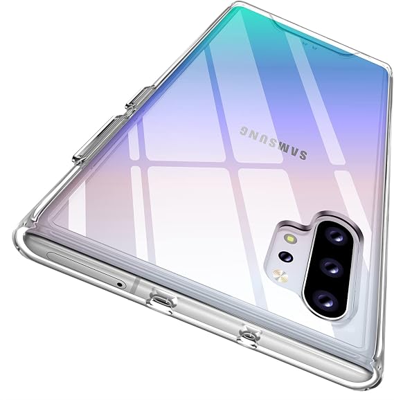 Rayboen Case for Samsung Galaxy Note 10 Plus 5G(Not for Note10), Crystal Clear Designed Hard PC Back Soft TPU Frame Shockproof Protective Slim Fit Durable Phone Cover for Galaxy Note 10+ Plus