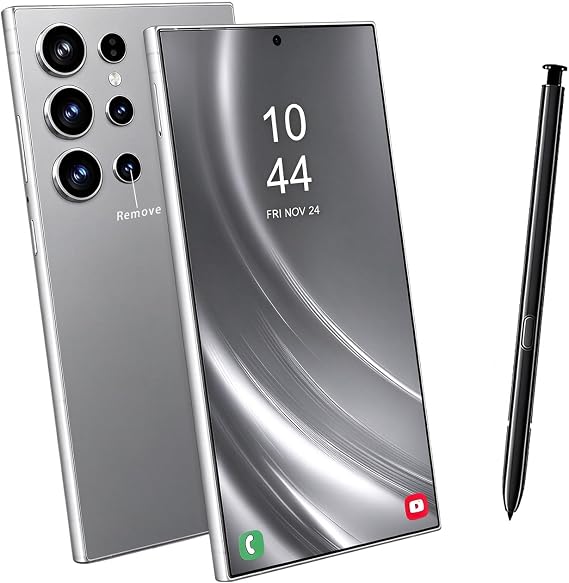 C24 Ultra Unlocked Phones, Android 14 Smartphone, 8GB+256GB(Gray)