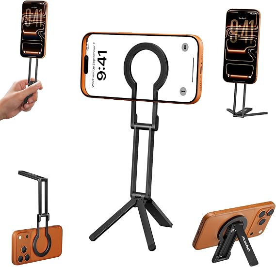 Foldable Magnetic Phone Tripod for MagSafe for Smartphone Stand
