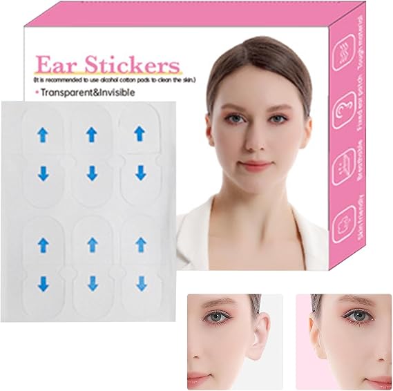 Ear Stickers - Ear Tape for Big Ears, Ear Care Products | Ear Stickers to Hold Back The Ear, Breathable Ear Corrector Tape,Corrective Ear Care Products, for Ear Pinning Without surgary from