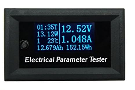 7in1 OLED Multifunction Meter 33V 3A Voltage Current Time Temperature Capacity