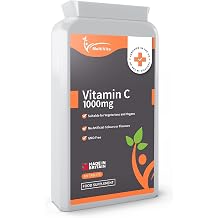 Vitamin C 1000mg 120 Tablets – High Strength Immune Support Contributes to The Reduction of Tiredness and Fatigue and to Normal Energy yielding Metabolism – Exclusively Manufactured in The UK