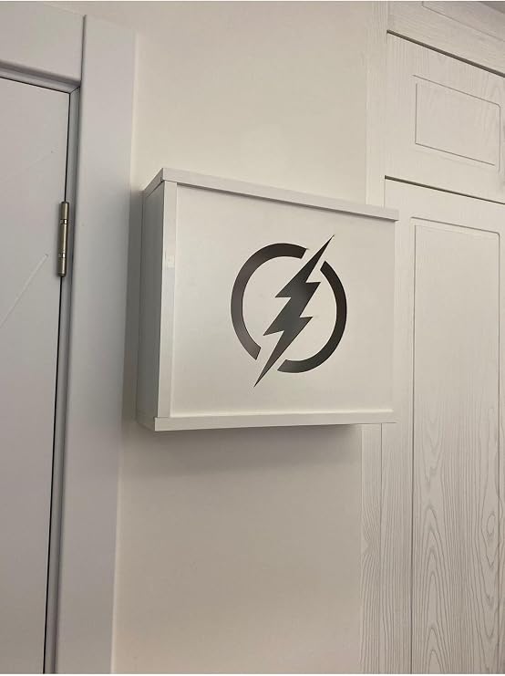 Elektirik Pano Sigorta Saklama Gizleme Kutusu Beyaz 35 x 40