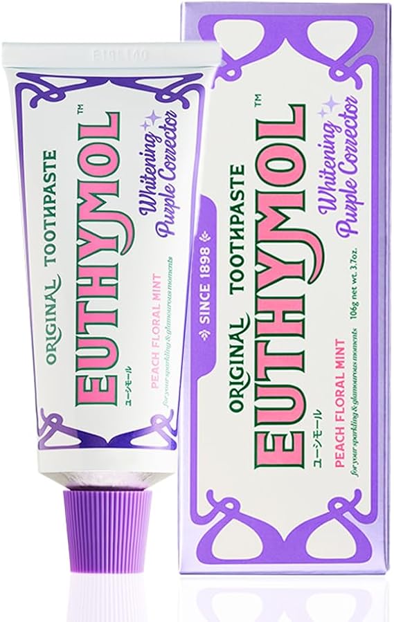 Euthymol White Purple Peach Floral Mint Flavor Toothpaste 106g Toothpaste Medical Device EUTHYMOL