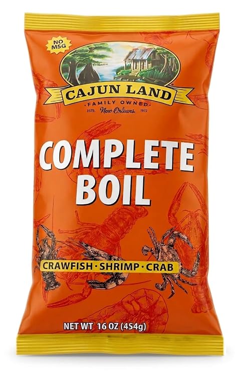 Cajun Land Complete Crab Shrimp Crawfish Boil 1 Pound