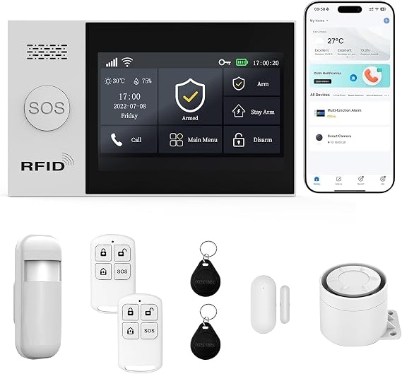 Home Security Systems Alarm System for Home Security GSM/4G+WiFi