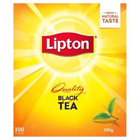 Lipton Tea Bags Quality Black 200gm 100s