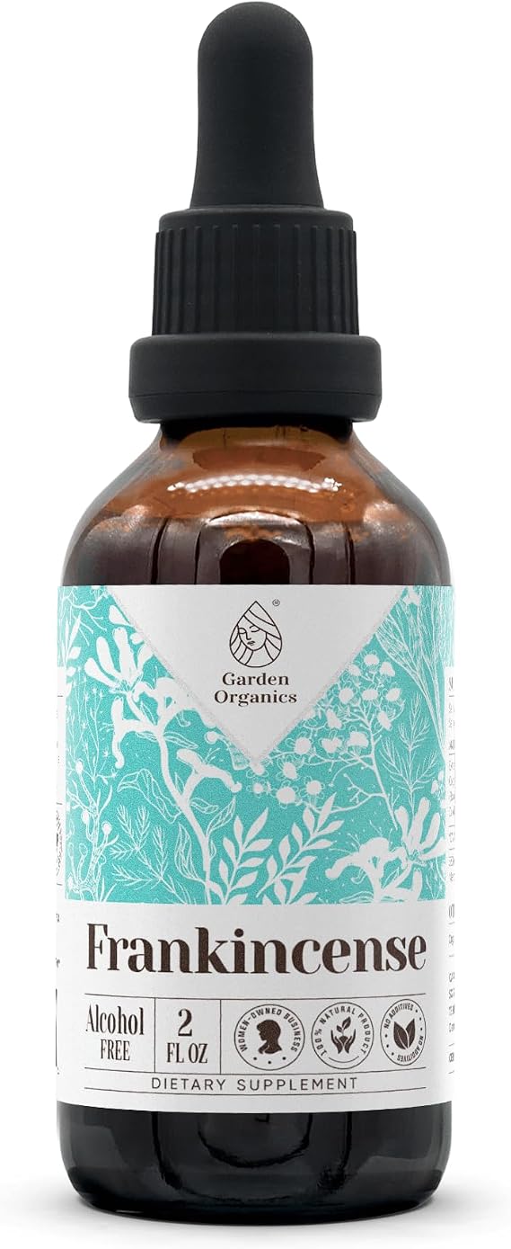 Frankincense Alcohol-Free Natural Tincture Extract, Immune System Booster, Liquid Drops Made from 100% Frankincense (Boswellia serrata) Dried Resin (2 fl oz)