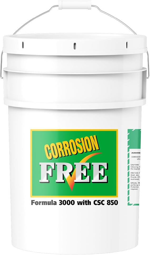 Corrosion Free Rust Cure Formula 3000 5 Gallon Pail No-Drip Rust Inhibitor & Undercoating for Cars, Trucks, Tractors, Snowblowers, Lawn Mowers Stops & Prevents Rust