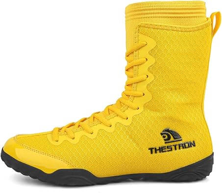 Mens Boxing Shoes Breathable Mesh Wrestling Shoes Kickboxing Sparring Boxers Trainers Sports Bodybuilding Boxing Boots