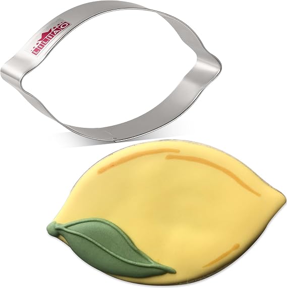 LILIAO Lemon Cookie Cutter, 4.3 x 3 inches, Premium Stainless Steel