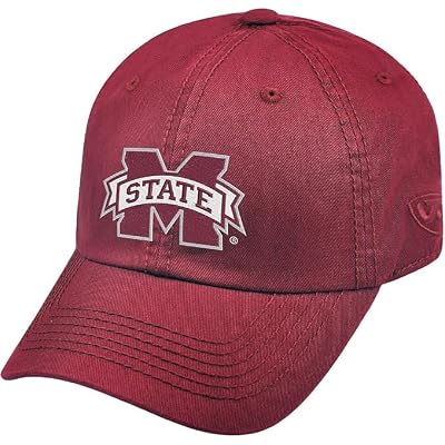 Mississippi State Collegiate Adjustable Hats