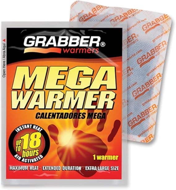 Grabber Mega Warmers, 18+ Hours Maximum Heat- 1 Count, 1.9 Ounce