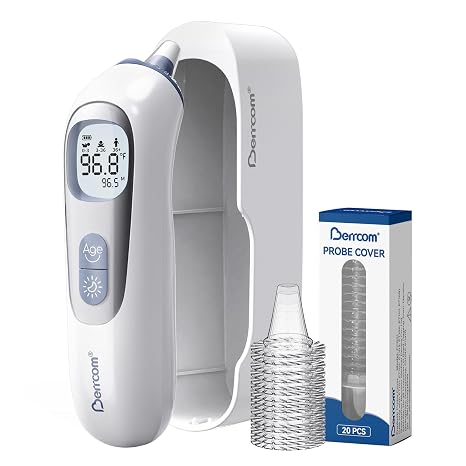 Berrcom Ear Thermometer with Heated Tip & Age Precision