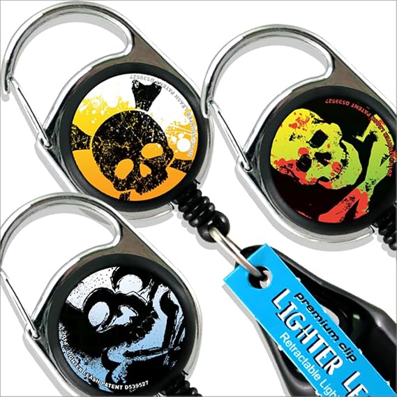 LIGHTER LEASH Premium Clip Skulls Series
