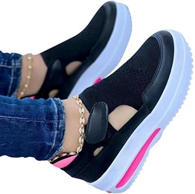 Womens Casual Mesh Walking Shoes 2022 Spring Sneakers Women Breathable Sport New Mesh Outdoor Running Fly Woven