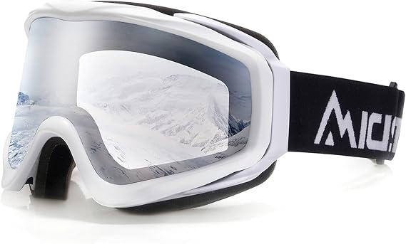 Ski Goggles, UV400 Protection Sports Snowboarding Protective Snow Goggles Anti Fog Ski Glasses for Women Men & Youth