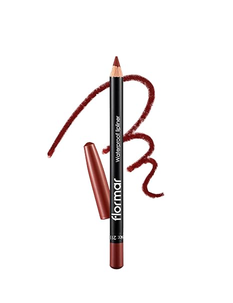 Flormar Waterproof Lip Liner 211 Classical Brown - Long-Lasting Smudge-proof Lip Liner - Creamy Texture for Defined Lips - Suitable for All Skin Tones - Lip Pencil Natural Tone