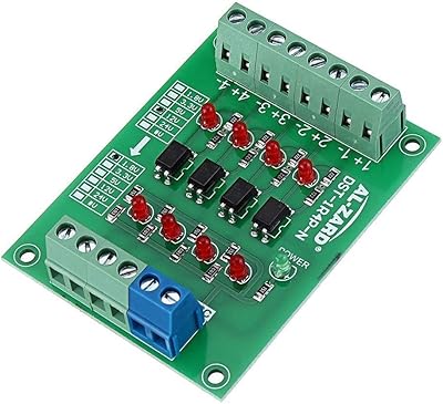 5pcs 12V to 3.3V 4 Channel Isolation Optocoupler Board Isolated Module PNP Output PLC Signal Voltage Level Converter Spot Steuermodul