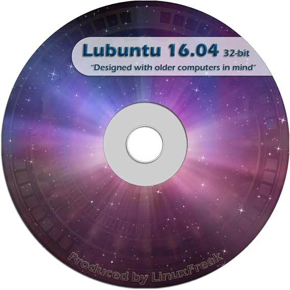 Lubuntu Linux 16.04 DVD - FAST Desktop Live DVD - Official 32-bit Release